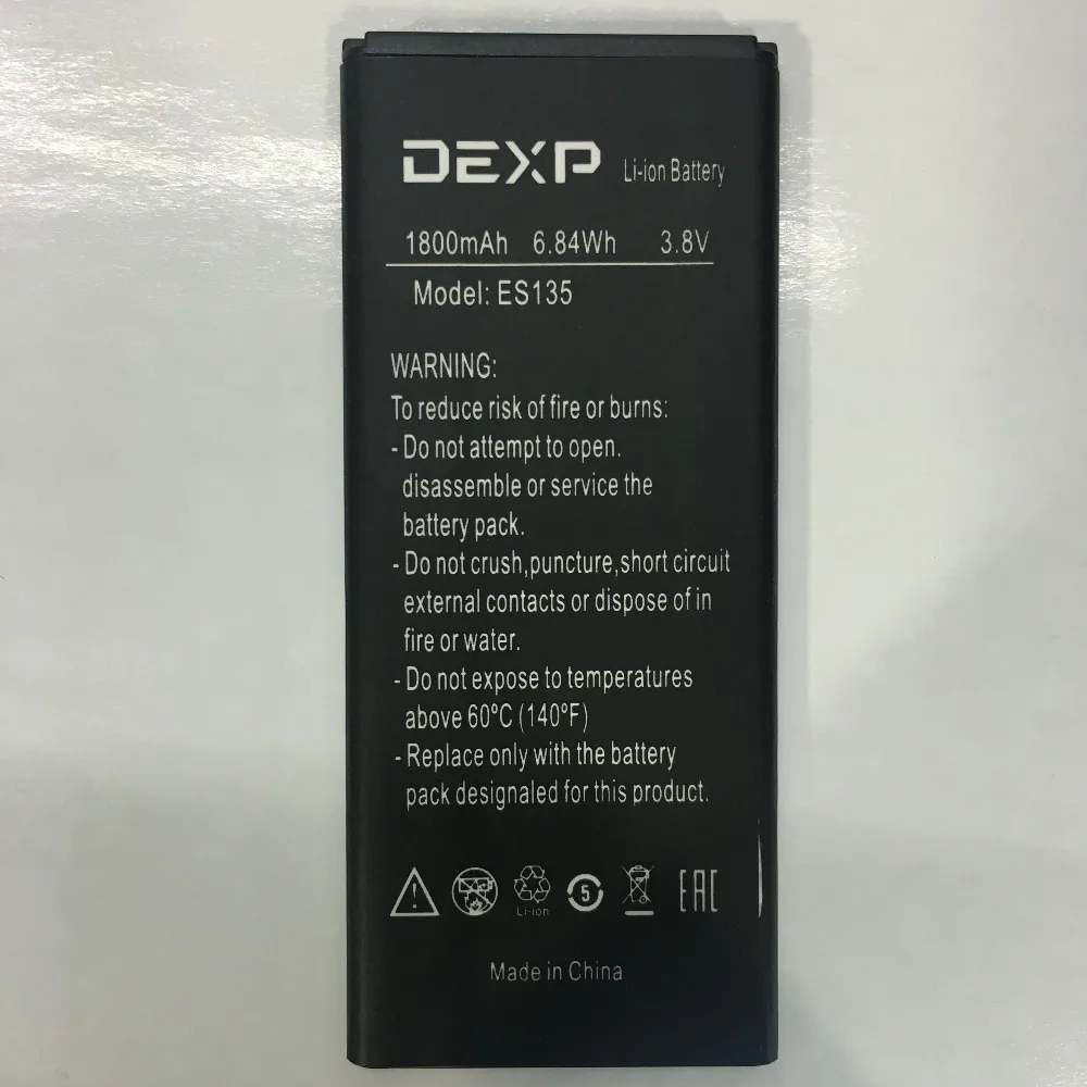 Фото Высокое качество для батареи DEXP ES135 с номером отслеживания | Мобильные телефоны и