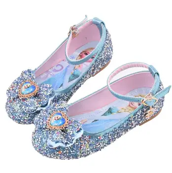 Disney girls leather shoes tendon flat bottom elsa princess crystal shoes frozen single shoes shiny rhinestones comfortable 
Disney girls leather shoes tendon flat bottom elsa princess crystal shoes frozen single shoes shiny rhinestones comfortable