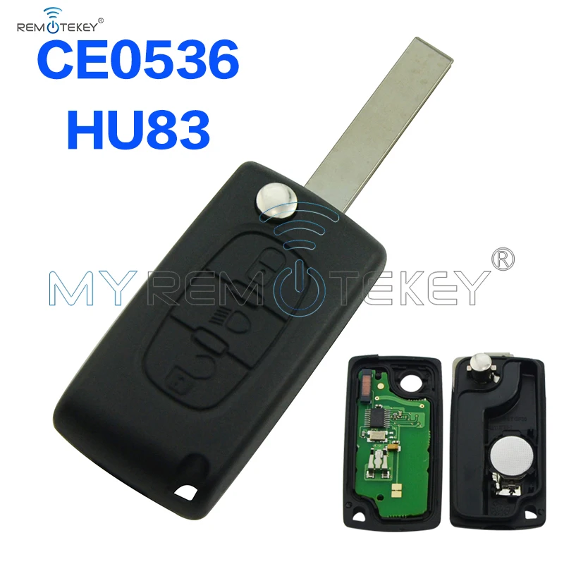 CE0536 Flip remote key 3 button with light button HU83 key blade 434mhz for Citroen
CE0536 Flip remote key 3 button with light button HU83 key blade 434mhz for Citroen