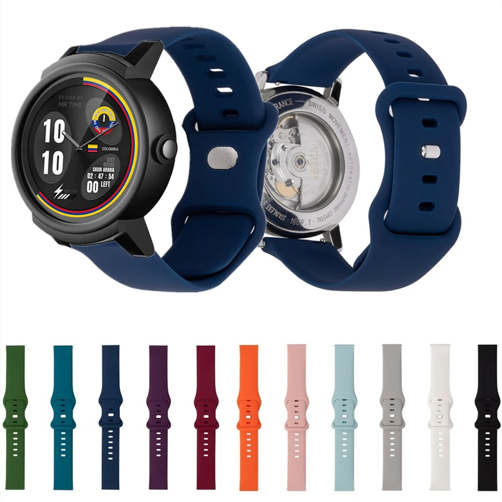 Silicone Strap For Ticwatch E3 E 2 S2 Waterproof Smartwatch Band For Ticwatch Pro3 GTX GTH Soft Bracelet Replacement Accessories
Silicone Strap For Ticwatch E3 E 2 S2 Waterproof Smartwatch Band For Ticwatch Pro3 GTX GTH Soft Bracelet Replacement Accessories