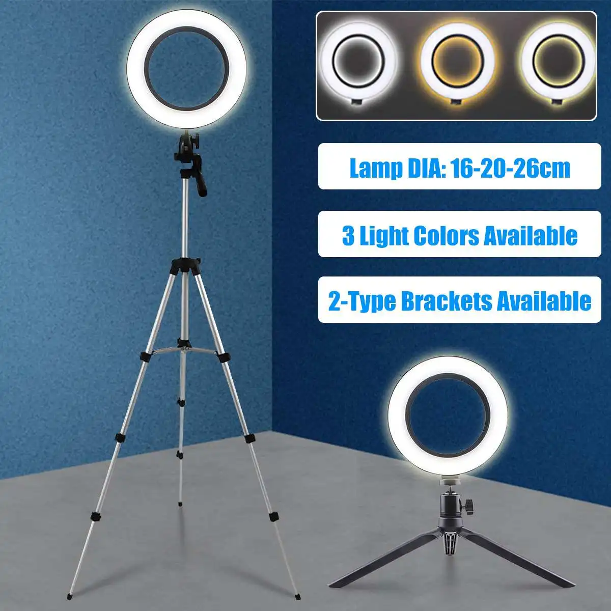 LED Studio Camera Selfie Ring Light Youtube Video Live Beauty Fill Lamp Photography Lighting Set With Tripod Bracket for Phone
LED Studio Camera Selfie Ring Light Youtube Video Live Beauty Fill Lamp Photography Lighting Set With Tripod Bracket for Phone