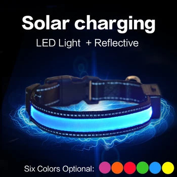 Solar Rechargeable Nylon Pet Dog Collar LED USB Charging Led Dog Collar Luminous Collar Perro LED USB Pet Dog Light Night Safety
Solar Rechargeable Nylon Pet Dog Collar LED USB Charging Led Dog Collar Luminous Collar Perro LED USB Pet Dog Light Night Safety
