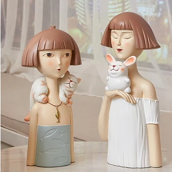 Nordic Art Resin Character Statue Crafts Ornaments Living Room TV Cabinet Wine Cabinet Furnishings Home Decoration Accessories 
Nordic Art Resin Character Statue Crafts Ornaments Living Room TV Cabinet Wine Cabinet Furnishings Home Decoration Accessories
