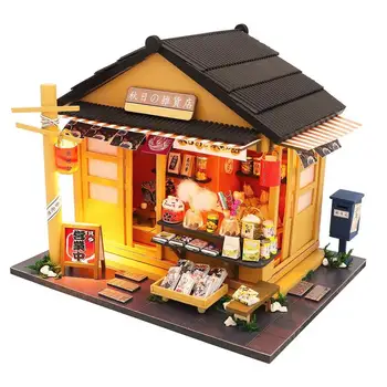 DIY Assembly Miniature LED Japanese Grocery Store Doll House Model Kids Toy Intelligence Develop Toys Birthday Kids Gift
DIY Assembly Miniature LED Japanese Grocery Store Doll House Model Kids Toy Intelligence Develop Toys Birthday Kids Gift