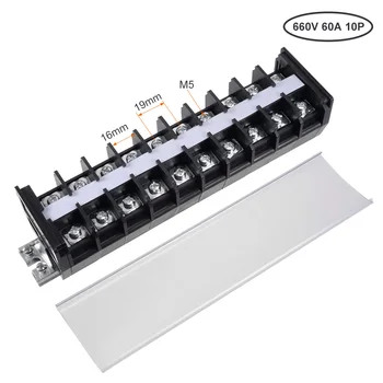 uxcell Barrier Terminal Strip Block 660V 60A Dual Rows 10 Position DIN Rail Base Covered Screw
uxcell Barrier Terminal Strip Block 660V 60A Dual Rows 10 Position DIN Rail Base Covered Screw