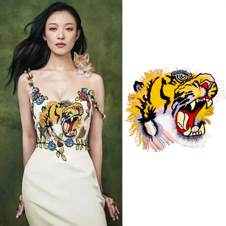 2019 Stylish Delicate Embroidery Large Tiger Head Patch DIY Accessories Cloth Sticker Animal Application T-Shirt Skirt
2019 Stylish Delicate Embroidery Large Tiger Head Patch DIY Accessories Cloth Sticker Animal Application T-Shirt Skirt
