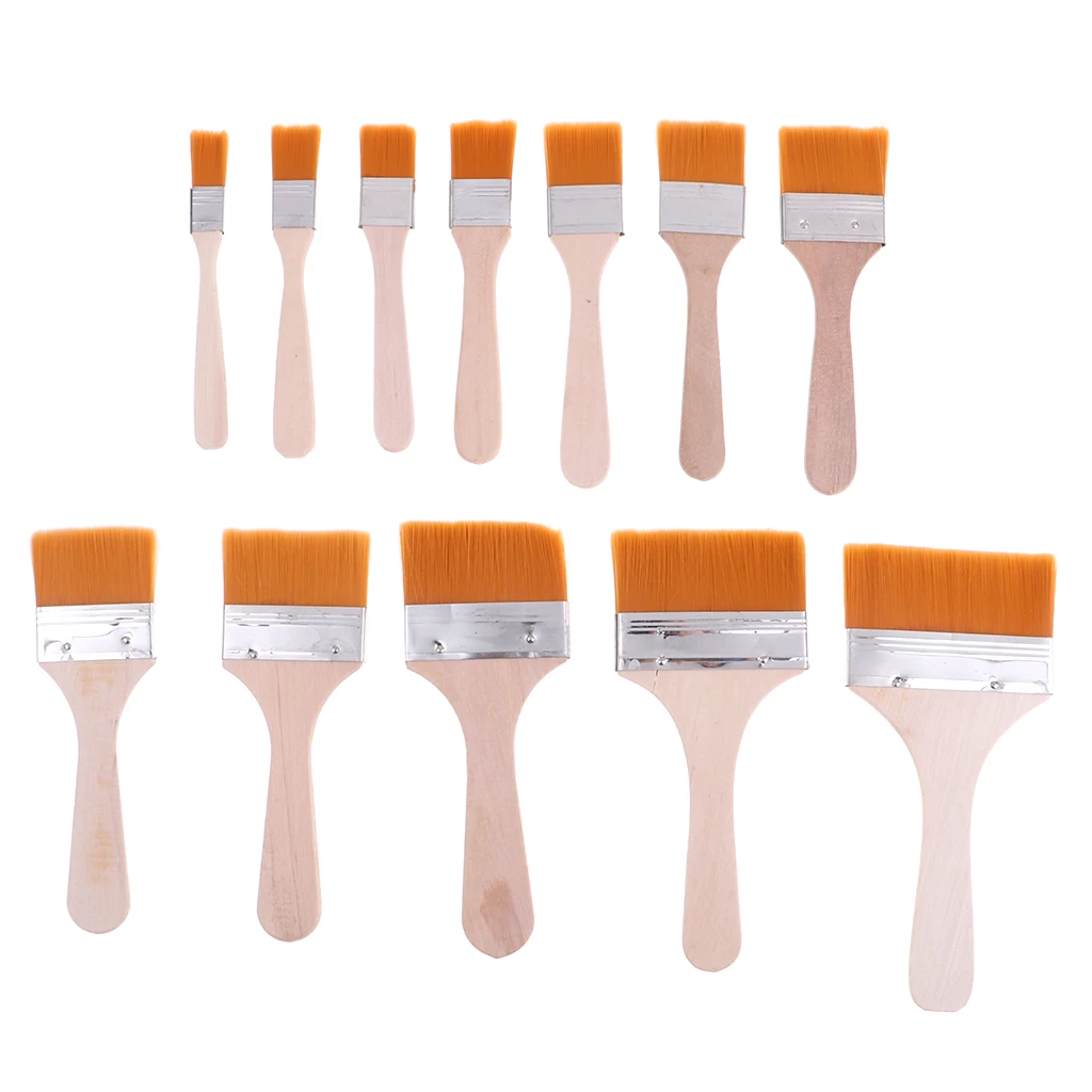 12Pcs BGA Solder Flux Paste Brush with Wooden Handle Reballing Tool 12Pcs BGA Solder Flux Paste Brush with Wooden Handle Reballing Tool