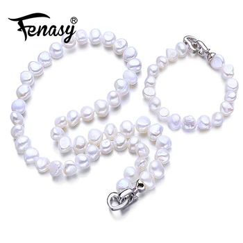 FENASY Pearl Jewelry Sets Necklace Bracelet Earrings Party Wedding Multi Color Baroque Pearl Sets For Women
FENASY Pearl Jewelry Sets Necklace Bracelet Earrings Party Wedding Multi Color Baroque Pearl Sets For Women