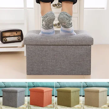 Simple Storage Box Multifunctional Shape Home Office Seat Linen Pouffe Foldable Strong Load Capacity Folding Stool
Simple Storage Box Multifunctional Shape Home Office Seat Linen Pouffe Foldable Strong Load Capacity Folding Stool