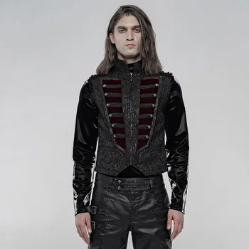 PUNKRAVE Men's Gothic Sleeveless Vest Gorgeous Vintage Exquisite Breasted Decoration Jacquard Waistcoats
PUNKRAVE Men's Gothic Sleeveless Vest Gorgeous Vintage Exquisite Breasted Decoration Jacquard Waistcoats