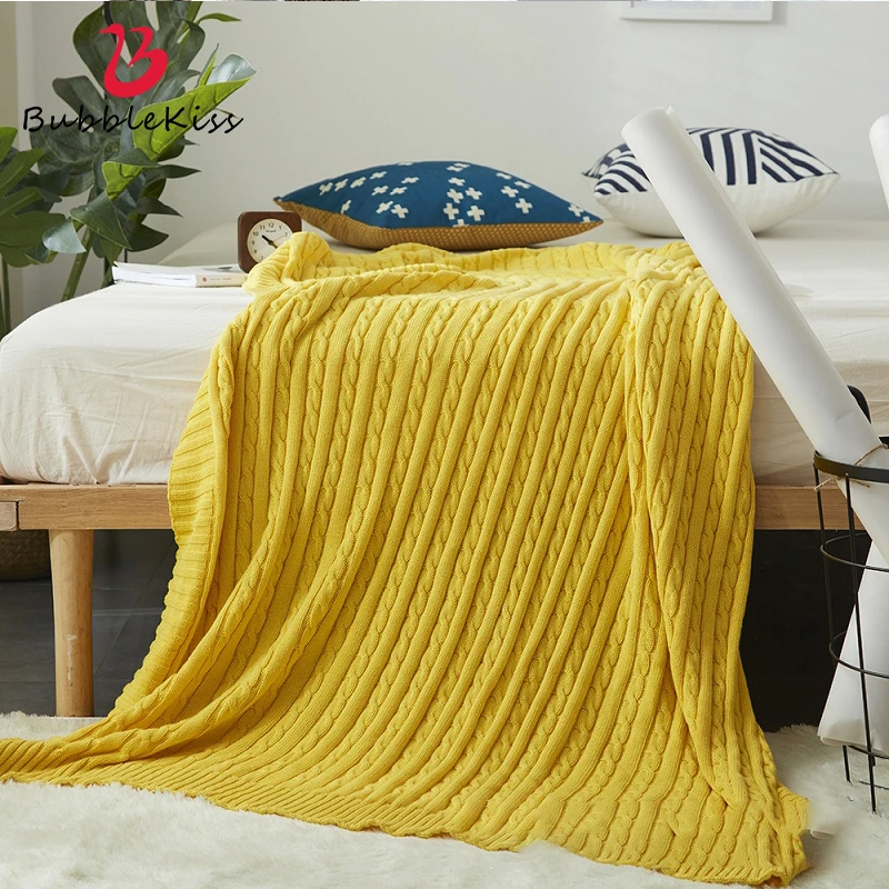 Bubble Kiss Nordic Style Throw Blanket Solid Color Simple Design Cotton Knitted Blanket Siesta Shawl Travel Portable Blanket
Bubble Kiss Nordic Style Throw Blanket Solid Color Simple Design Cotton Knitted Blanket Siesta Shawl Travel Portable Blanket
