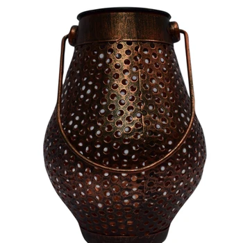 Solar Power LED Lantern Garden Yard Lawn Hanging Lamp Jar Iron Art Optically Controlled Outdoor Projection Light Bronze
Solar Power LED Lantern Garden Yard Lawn Hanging Lamp Jar Iron Art Optically Controlled Outdoor Projection Light Bronze