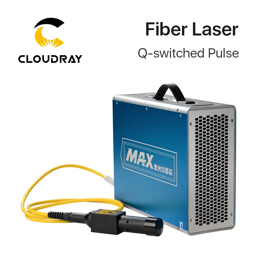MAX 20W-50W Q-switched Pulse Fiber Laser Series GQM 1064nm High Quality Laser Marking Machine DIY PART