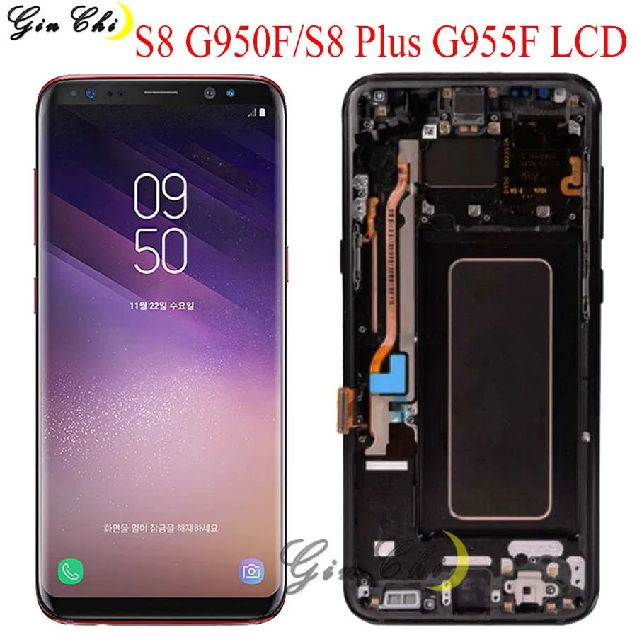 For Samsung S8 LCD with Frame Replacement for SAMSUNG Galaxy S8 Plus LCD G955 G950F Display lcd Touch Screen Digitizer with spot
For Samsung S8 LCD with Frame Replacement for SAMSUNG Galaxy S8 Plus LCD G955 G950F Display lcd Touch Screen Digitizer with spot