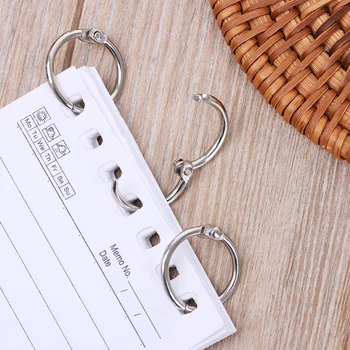 5Pcs Metal Loose Leaf Book Binder Hinged Hoop Rings Multifunction Keychain Circle DIY Album Notebook Calendar Scrapbook Craft
5Pcs Metal Loose Leaf Book Binder Hinged Hoop Rings Multifunction Keychain Circle DIY Album Notebook Calendar Scrapbook Craft