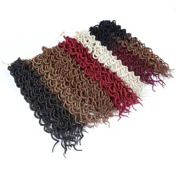 Faux Locs Curly Synthetic 1 Pack 24 Strands/Pack 10 18inch 8 Colors Crochet Braids Hair Extension Locks Blonde Black
Faux Locs Curly Synthetic 1 Pack 24 Strands/Pack 10 18inch 8 Colors Crochet Braids Hair Extension Locks Blonde Black