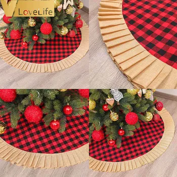 Christmas Tree Skirt Buffalo Fine Plaid Red and Black XmasTree Cover for Christmas Decorations Double Layers 48Inch HighQuality 
Christmas Tree Skirt Buffalo Fine Plaid Red and Black XmasTree Cover for Christmas Decorations Double Layers 48Inch HighQuality