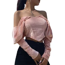 2021 Fall Women's Pink Off Shoulder T-shirt Sexy Backless Tube Top Cropped Top Korean Y2k Indie Vacation Dating Travelling Party
2021 Fall Women's Pink Off Shoulder T-shirt Sexy Backless Tube Top Cropped Top Korean Y2k Indie Vacation Dating Travelling Party
