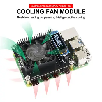 Cooling Fan Intelligent Speed Control Expansion Board Protector Cooling Fan Motherboard Protection Radiator Fan For Raspberry PI
Cooling Fan Intelligent Speed Control Expansion Board Protector Cooling Fan Motherboard Protection Radiator Fan For Raspberry PI