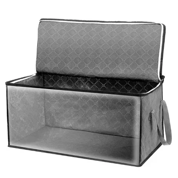 Folding Non-Woven Fabric Storage Box Zipper Wardrobe Storage Bag Clear Window Clothes Blanket Quilt Organizer With Handles S/M/L
Folding Non-Woven Fabric Storage Box Zipper Wardrobe Storage Bag Clear Window Clothes Blanket Quilt Organizer With Handles S/M/L