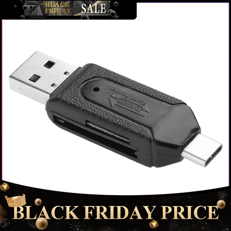 Portable High Speed 480Mbps OTG USB2.0 Type-C USB 3.1 Memory Card Reader For SD TF Micro SD Card Mobile Phone
Portable High Speed 480Mbps OTG USB2.0 Type-C USB 3.1 Memory Card Reader For SD TF Micro SD Card Mobile Phone
