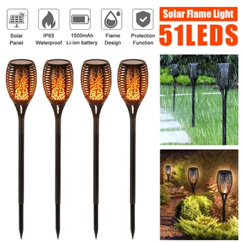 51 LEDs Solar Light Outdoors Flame Solar Garden Light IP65 Waterproof LED Solar Lamps Flickering Flame Torches Lamp Garden Decor
51 LEDs Solar Light Outdoors Flame Solar Garden Light IP65 Waterproof LED Solar Lamps Flickering Flame Torches Lamp Garden Decor