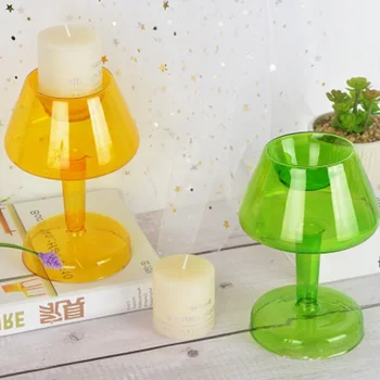 Creative Lamp Row Shaped Candlestick Handmade Glass Candle Holder Romantic Candlelight Rod Wax Wedding Home Decoration Gift
Creative Lamp Row Shaped Candlestick Handmade Glass Candle Holder Romantic Candlelight Rod Wax Wedding Home Decoration Gift