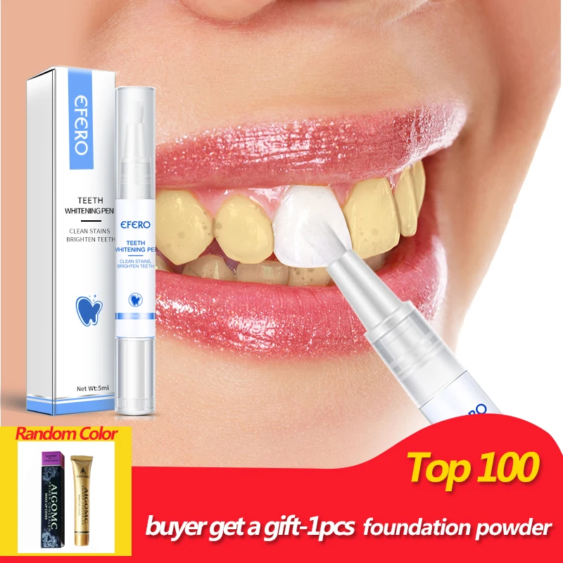 EFERO Teeth Whitening Pen Dental Tool Bleaching Tooth Whitener Gel Oral Hygiene Care Whitening Essence Tooth Pen Cleaning 5ml
EFERO Teeth Whitening Pen Dental Tool Bleaching Tooth Whitener Gel Oral Hygiene Care Whitening Essence Tooth Pen Cleaning 5ml
