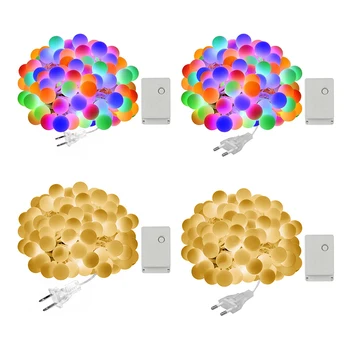 10m 100LED Ball Light String Copper Wire Fairy Lamp 8 Mode Multi Color Warm White DIY Atmosphere Lighting for Festival Home Deco
10m 100LED Ball Light String Copper Wire Fairy Lamp 8 Mode Multi Color Warm White DIY Atmosphere Lighting for Festival Home Deco