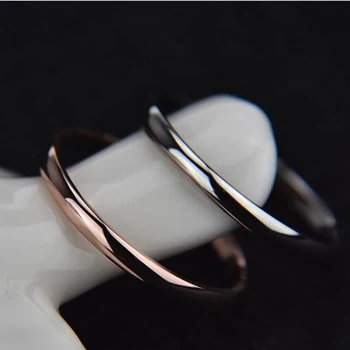 CA-118 Fashion Titanium Steel Rose Gold Anti-allergy Smooth Simple Wedding Couples Rings Bijouterie for Man or Woman Gift
CA-118 Fashion Titanium Steel Rose Gold Anti-allergy Smooth Simple Wedding Couples Rings Bijouterie for Man or Woman Gift