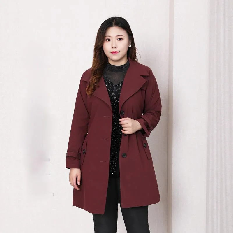 Spring Autumn Single Breasted Women Tops Oversized Trench Coat Windbreaker High Waist Trench with Sashes T20223
Spring Autumn Single Breasted Women Tops Oversized Trench Coat Windbreaker High Waist Trench with Sashes T20223