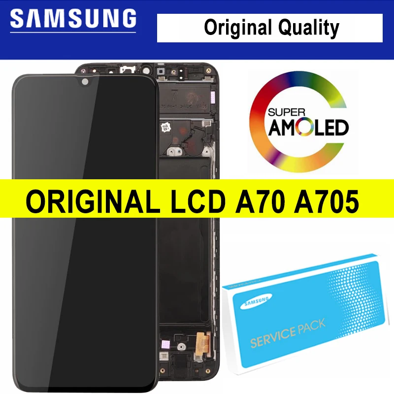Original OLED/Super AMOLED LCD Display for SAMSUNG Galaxy A70 LCD A705 A705F SM-A705MN Display Touch Screen Digitizer Assembly
Original OLED/Super AMOLED LCD Display for SAMSUNG Galaxy A70 LCD A705 A705F SM-A705MN Display Touch Screen Digitizer Assembly