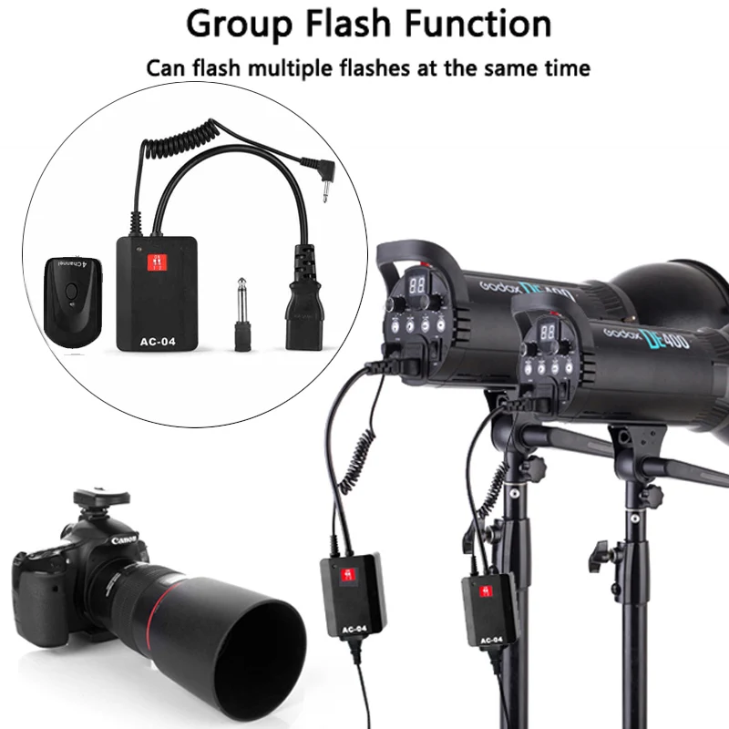 1+2 Universal Wireless Remote Radio Triggers Kit For Studio Strobe Flash Photography 1 Transmitter + 2 Receivers
1+2 Universal Wireless Remote Radio Triggers Kit For Studio Strobe Flash Photography 1 Transmitter + 2 Receivers