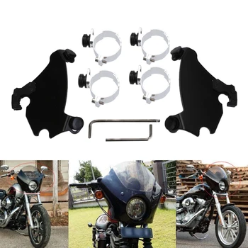 49mm Motorcycle Fork Bracket Gauntlet Fairing Black Trigger Lock Mount Kit For Harley Dyna Super Glide Low Rider Street Bob D40
49mm Motorcycle Fork Bracket Gauntlet Fairing Black Trigger Lock Mount Kit For Harley Dyna Super Glide Low Rider Street Bob D40