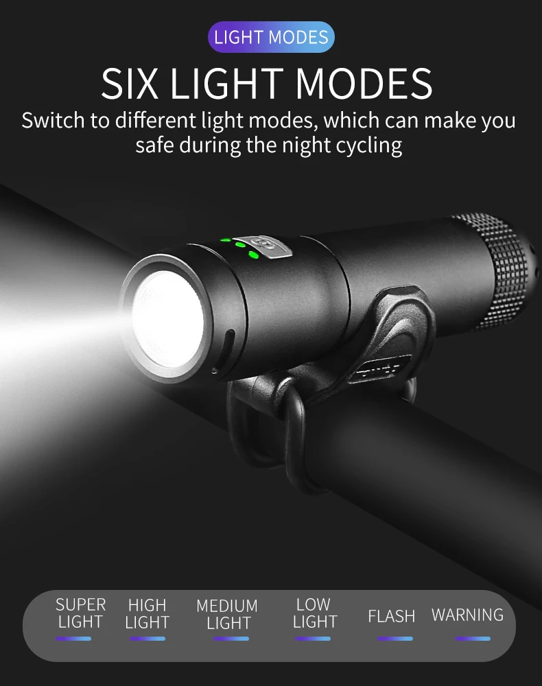 Excellent INBIKE Bicycle Light MTB Bike Headlight Waterproof Led Power Bank USB Rechargeable Flashlight 600-1000 Lumens Front Lamp 6 Modes 12