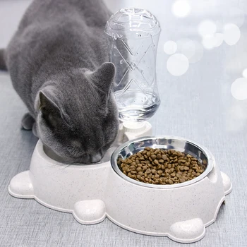 Automatic Water Feeding Pet Dog Cat Feeder Double Bowl Drinking Water Bottle Kitten Slow Food Container Supplies
Automatic Water Feeding Pet Dog Cat Feeder Double Bowl Drinking Water Bottle Kitten Slow Food Container Supplies
