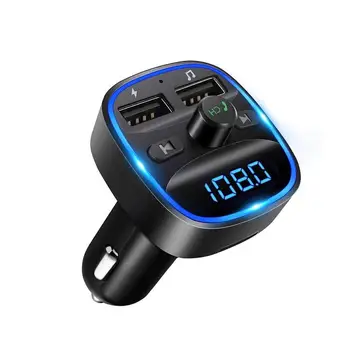Car Bluetooth 5.0 FM Transmitter Wireless Handsfree Audio Receiver Auto MP3 Player 2.4A Dual USB Fast Charger Car Accessories
Car Bluetooth 5.0 FM Transmitter Wireless Handsfree Audio Receiver Auto MP3 Player 2.4A Dual USB Fast Charger Car Accessories