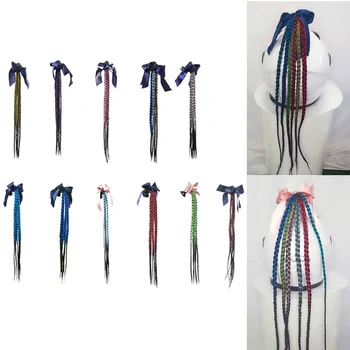 25" Women Helmet Braid Punk Style Gradient Braids Wig Decoration DIY Stylish For Motorcycle Helmet Heat Resistant Fiber
25" Women Helmet Braid Punk Style Gradient Braids Wig Decoration DIY Stylish For Motorcycle Helmet Heat Resistant Fiber