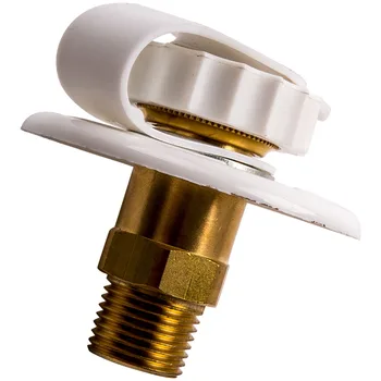 RV white CITY WATER FILL inlet flange BRASS w/ check valve RV PARTS FPT FEMALE
RV white CITY WATER FILL inlet flange BRASS w/ check valve RV PARTS FPT FEMALE