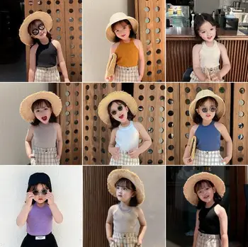 2020 New Girls T Shirt Cotton Summer Sleeveless Fashion Girls Vest 1-7t QH645 
2020 New Girls T Shirt Cotton Summer Sleeveless Fashion Girls Vest 1-7t QH645