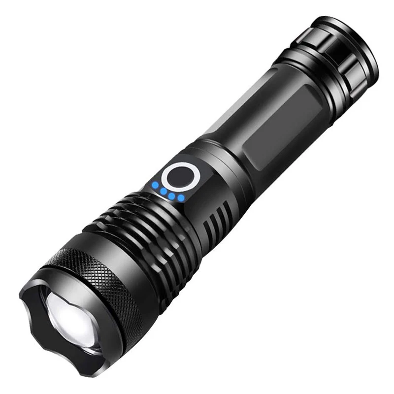 Telescopic High Lumen Zoomable Most Powerful XHP70 XHP50 LED USB Rechargeable Flashlight Torch(Battery not Included)
Telescopic High Lumen Zoomable Most Powerful XHP70 XHP50 LED USB Rechargeable Flashlight Torch(Battery not Included)