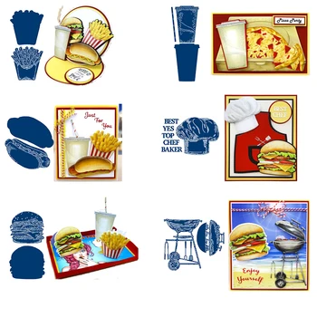 Delicious Food Barbecue Tool Hamburger Drink Metal Cutting Dies Scrapbooking Paper DIY Card Crafts Embossing Die Cuts New 2020 
Delicious Food Barbecue Tool Hamburger Drink Metal Cutting Dies Scrapbooking Paper DIY Card Crafts Embossing Die Cuts New 2020