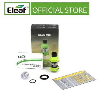 Original Eleaf Ello Mini Atomizer 2ml Capacity 0.2ohm HW1 Coil/0.3ohm HW2 Head For Cuboid Tap Electronic Cigarette
Original Eleaf Ello Mini Atomizer 2ml Capacity 0.2ohm HW1 Coil/0.3ohm HW2 Head For Cuboid Tap Electronic Cigarette