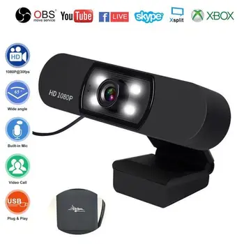 1080P Webcam HD Web Camera with Built-in HD Microphone 1920x1080p USB 2.0 Web Cam 2.0M Auto Balance Widescreen Video Recording
1080P Webcam HD Web Camera with Built-in HD Microphone 1920x1080p USB 2.0 Web Cam 2.0M Auto Balance Widescreen Video Recording
