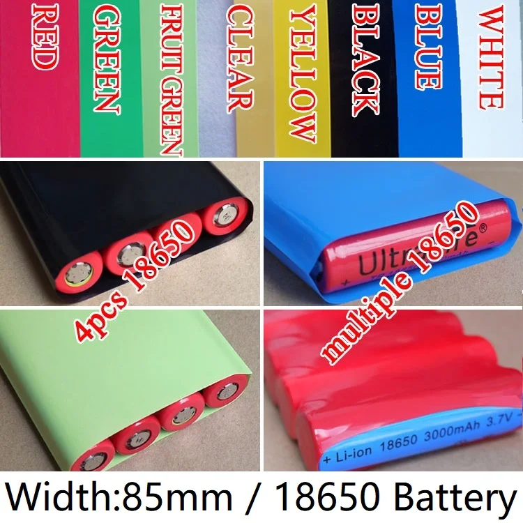 Width 85mm PVC Heat Shrink Tube Dia 55mm Lithium Battery 18650 Pack Insulated Film Wrap Protection Case Pack Wire Cable Sleeve
Width 85mm PVC Heat Shrink Tube Dia 55mm Lithium Battery 18650 Pack Insulated Film Wrap Protection Case Pack Wire Cable Sleeve