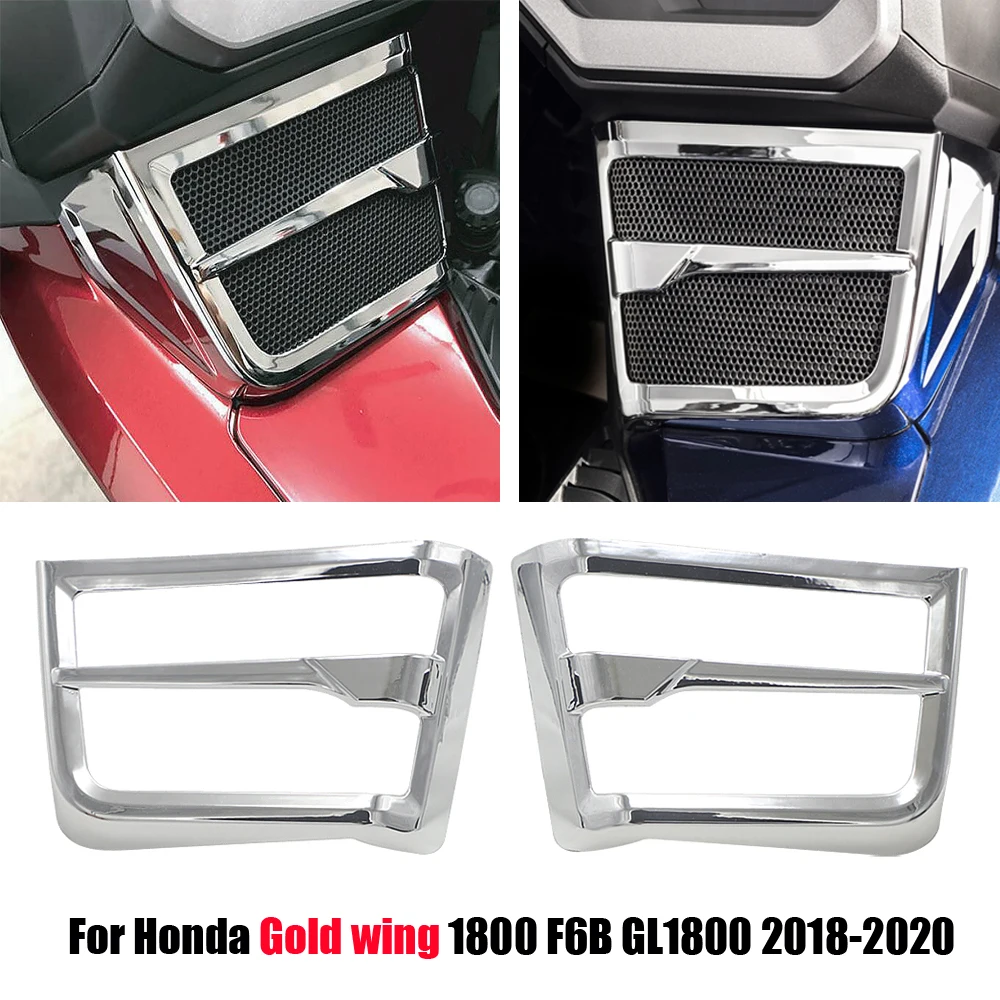 

New For Honda Goldwing 1800 F6B GL1800 2018 2019 2020 Chrome Speaker Grille Motorcycle Accessories