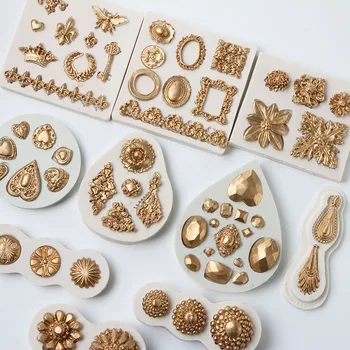 Jewellery Diamond Crystal Mold Fondant Cakes Decor Tools Silicone Mold Sugarcrafts Chocolate Baking Tool For Cakes Gumpaste Form
Jewellery Diamond Crystal Mold Fondant Cakes Decor Tools Silicone Mold Sugarcrafts Chocolate Baking Tool For Cakes Gumpaste Form
