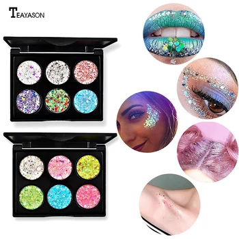 TEAYASON Mermaid Eyeshadow Palette Waterproof Shiny Diamond Eyeshadow Glitter Powder Shimmer Makeup Pigment Festival Body Sequin
TEAYASON Mermaid Eyeshadow Palette Waterproof Shiny Diamond Eyeshadow Glitter Powder Shimmer Makeup Pigment Festival Body Sequin