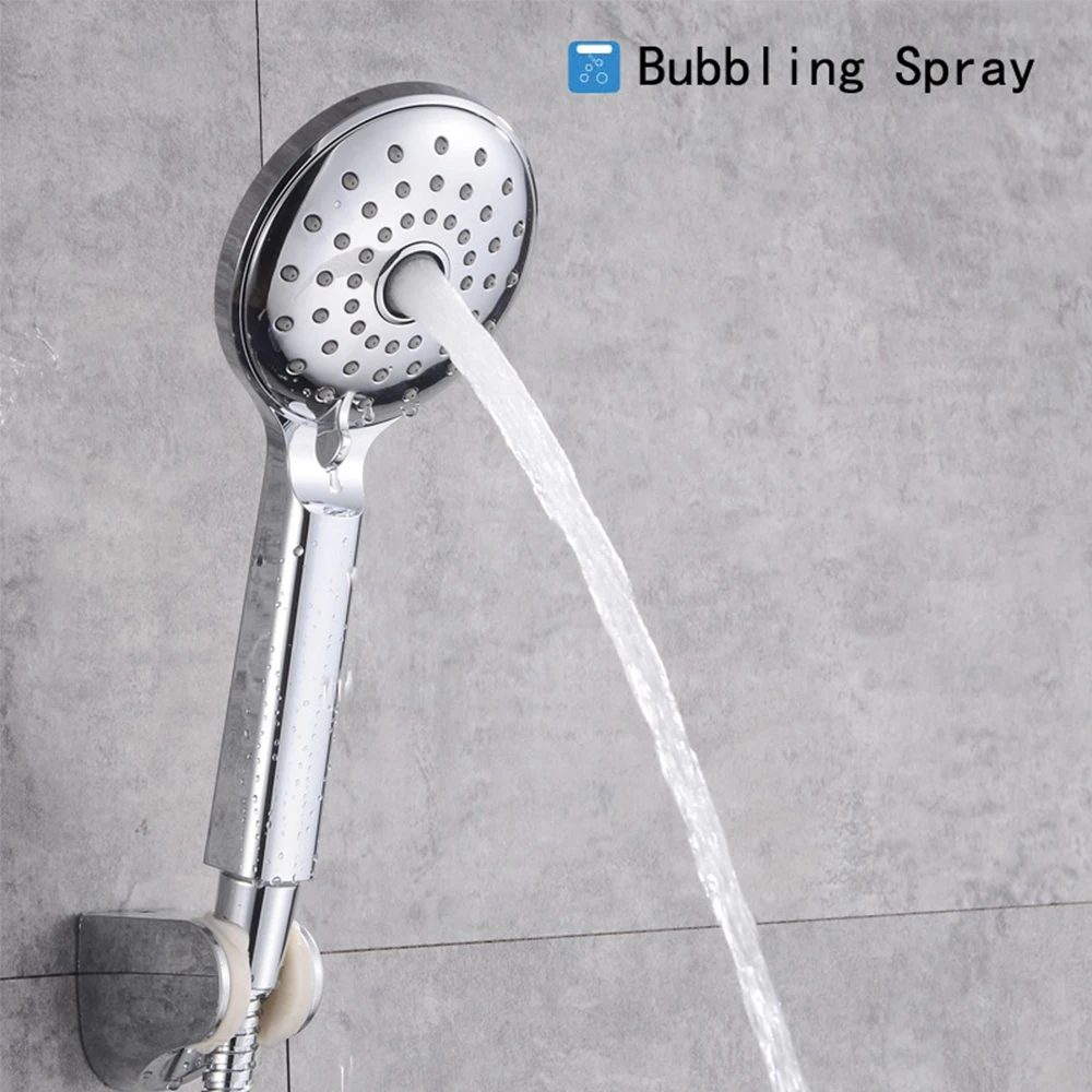 High Pressure Handheld Shower Head With 60" Long Flexible Hose and Adjustable Bracket 2 Spray Setting Rainfall Faucet Kit Self
High Pressure Handheld Shower Head With 60" Long Flexible Hose and Adjustable Bracket 2 Spray Setting Rainfall Faucet Kit Self