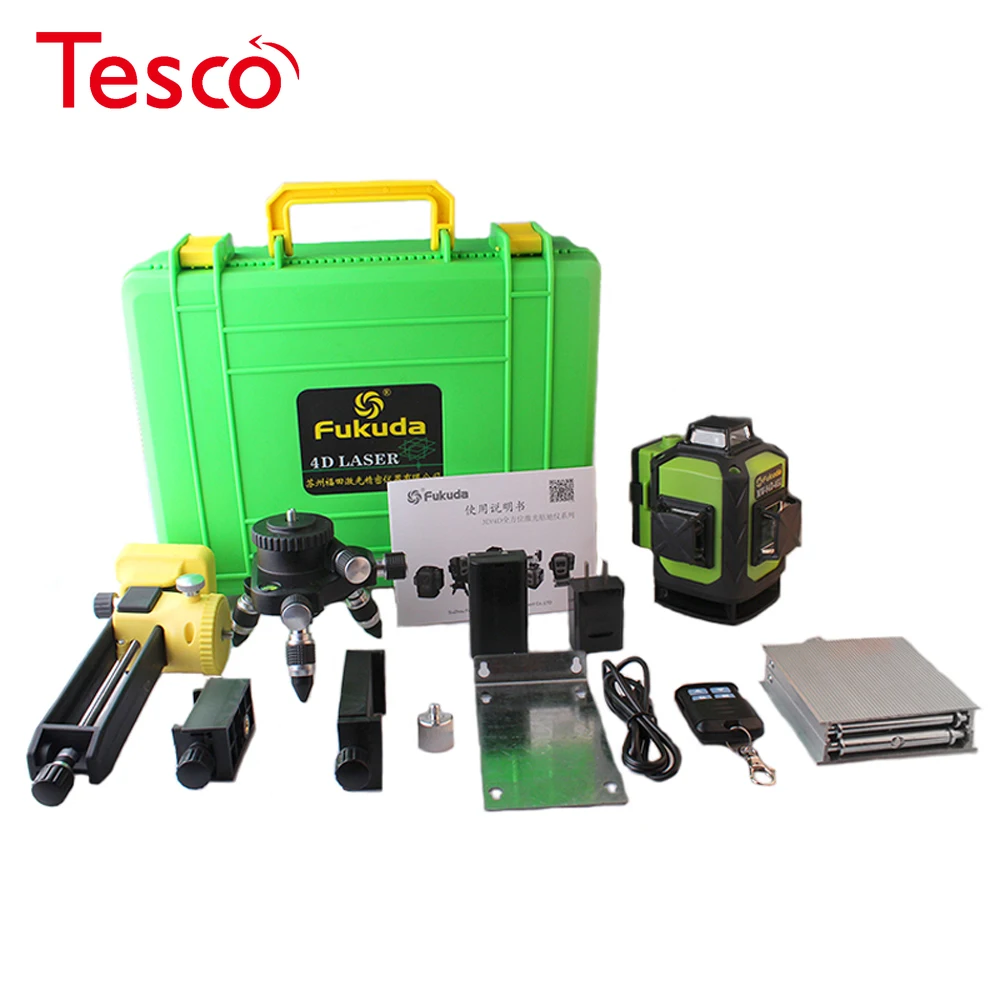 The latest 4D laser level 16 line 532 NM green laser level automatic self-leveling 360 vertical and horizontal tilt & outdoor
The latest 4D laser level 16 line 532 NM green laser level automatic self-leveling 360 vertical and horizontal tilt & outdoor